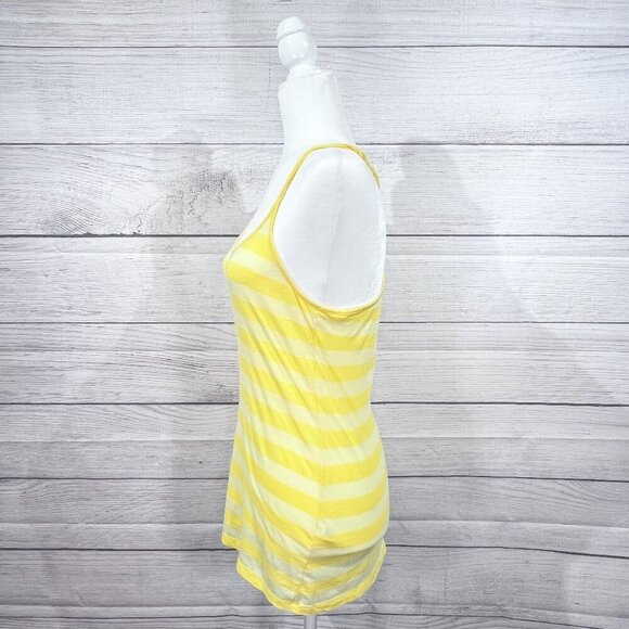Nollie Tank | Yellow Striped | Racer Back | Size Large | Y2K | Lightweight - Picture 2 of 10